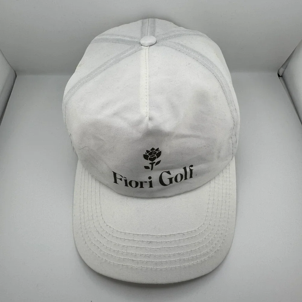 Fiori Golf Snapback Hat Mens OSFM White Good Embroidered Logo Streetwear